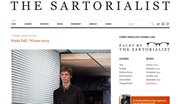 Startseite des Streetstyleblogs "The Sartorialist".  