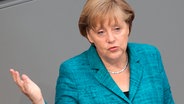 Angela Merkel im Bundestag © dpa 