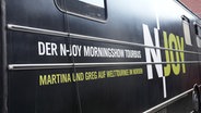 Eindrücke vom N-JOY Morningshow-Tourbus mit Kamrad in Lübeck. © NDR / N-JOY Foto: NDR / N-JOY