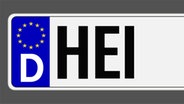Montage: Das Autokennzeichen von Heide/Landkreis Dithmarschen. © fotolia Foto: cevahir87