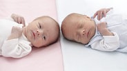 Zu sehen sind zwei Babys. © imago / Science Photo Library 