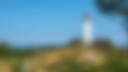 Verschwommen: Der Leuchtturm Dornbusch auf der Insel Hiddensee in Mecklenburg-Vorpommern. © picture alliance / CHROMORANGE | Manfred Dietsch Foto: picture alliance / CHROMORANGE | Manfred Dietsch