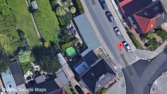 Ein Ausschnitt von Google Maps zeigt die Straße "Sterntalerweg" in Lübeck. © Google Maps 