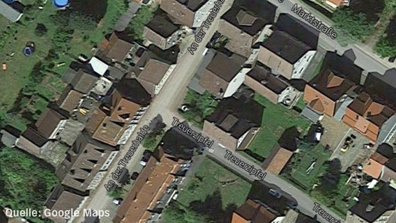 Ein Google-Maps-Ausschnit zeigt die Strewße "Treuerzipfel" in Clausthal-Zellerfeld © Google Maps 