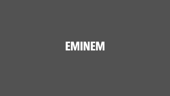 Texttafel Eminem © N-JOY Foto: N-JOY