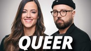 Podcast-Cover: Queer Crimes - Verbrechen aus der LGBTQIA+-Community © Mitteldeutscher Rundfunk Foto: Mitteldeutscher Rundfunk
