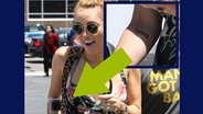 Fotomontage: Tattoo Miley Cyrus © action press 