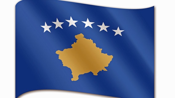 Die Flagge des Kosovo © picture alliance / J.W.Alker 