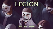 Podcast Cover - "Legion: Hacking Anonymous" © Max Guther / Max Kuwertz / rbb Foto: Max Guther / Max Kuwertz / rbb
